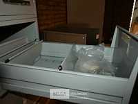 3 x metalen dossierkast met 1 lade - afbeelding 4 van  4