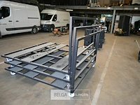 3 x metalen kar voor theaterstoelen - afbeelding 1 van  5