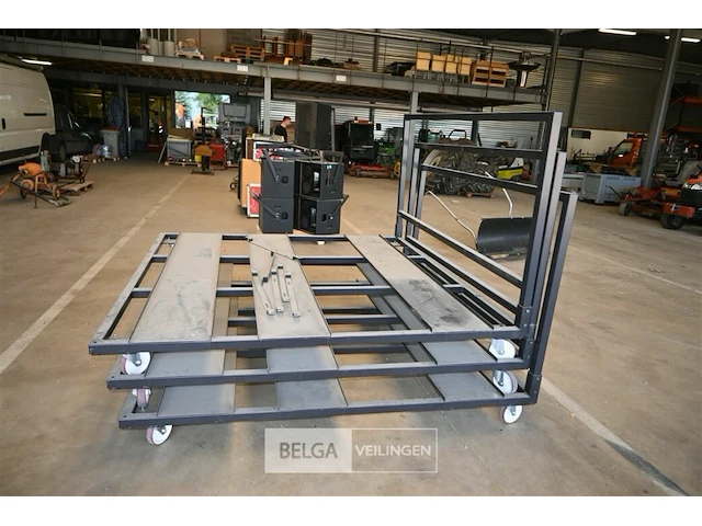 3 x metalen kar voor theaterstoelen - afbeelding 2 van  5