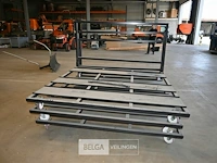 3 x metalen kar voor theaterstoelen - afbeelding 3 van  5