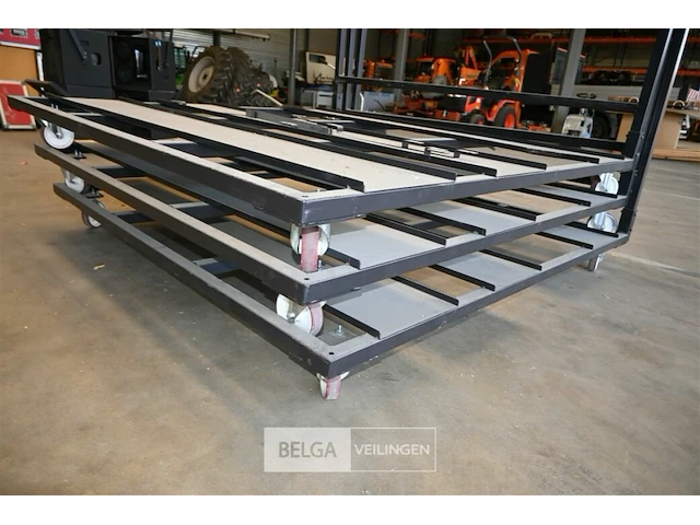 3 x metalen kar voor theaterstoelen - afbeelding 4 van  5