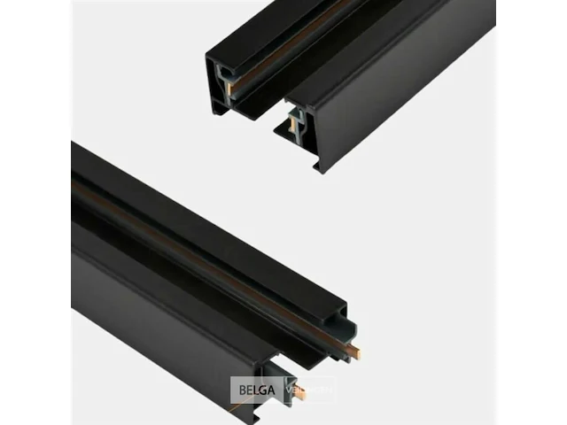 3 x monofase rail - 1 meter (zwart) - afbeelding 4 van  4