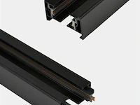 3 x monofase rail - 1 meter (zwart) - afbeelding 4 van  4