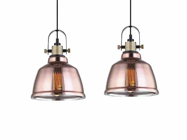 3 x muse design hanglamp koper glas - afbeelding 1 van  8
