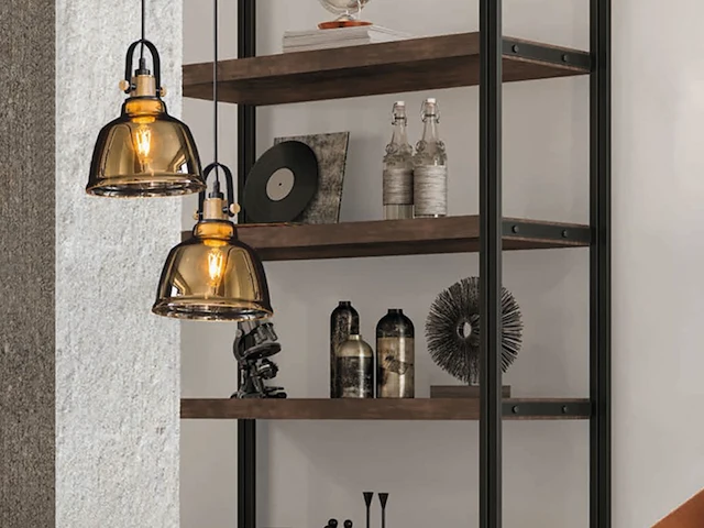 3 x muse design hanglamp koper glas - afbeelding 5 van  8
