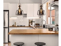 3 x muse design hanglamp smoked glas - afbeelding 4 van  8