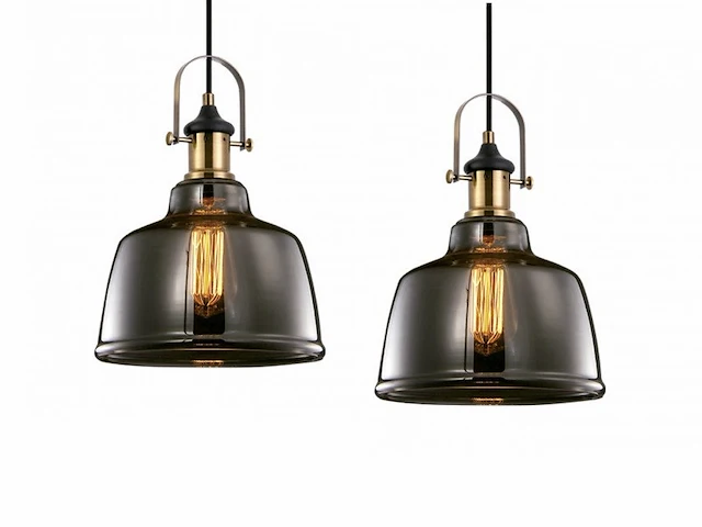 3 x muse design hanglamp smoked glas - afbeelding 8 van  8
