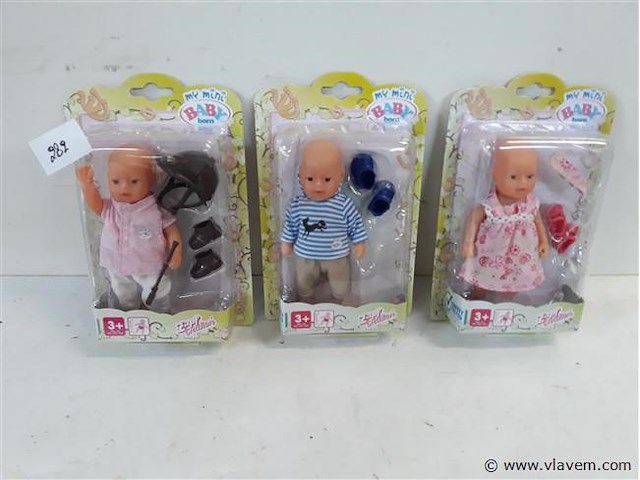 3 x my baby born pop 14 cm - afbeelding 1 van  2