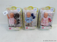 3 x my baby born pop 14 cm - afbeelding 1 van  2