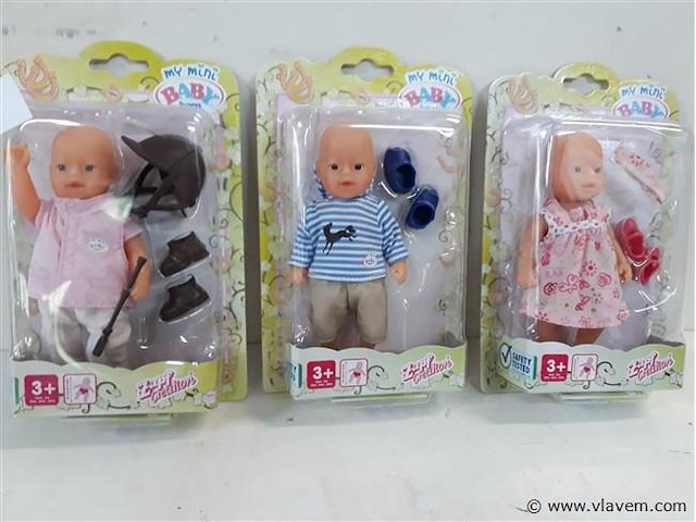 3 x my baby born pop 14 cm - afbeelding 2 van  2