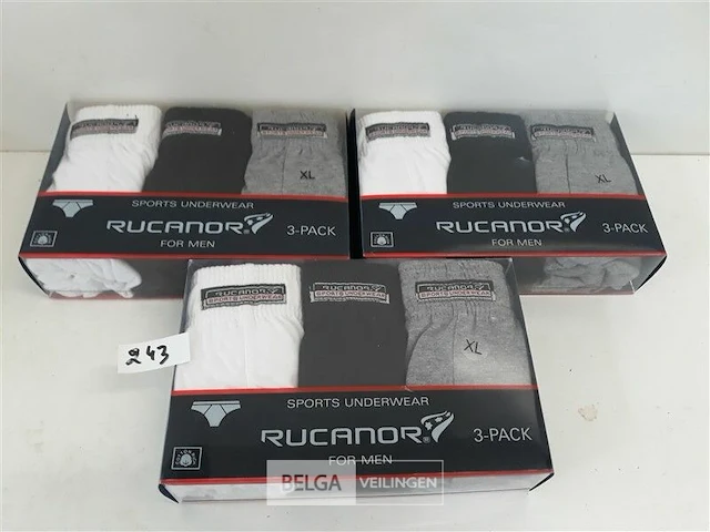 3 x onderbroek heren slip 3 kleuren rucanor xl - afbeelding 1 van  3