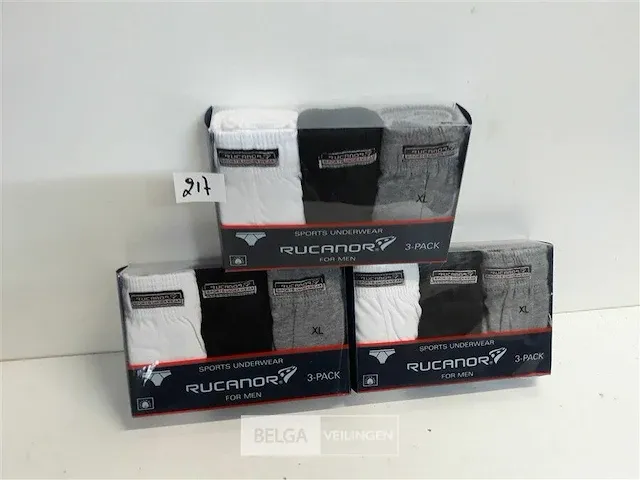 3 x onderbroeken heren slip 3 stuks xl mix kleuren rucanor - afbeelding 1 van  3