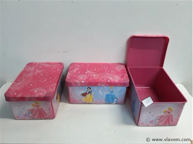 3 x opbergdoos curver princess 28x18x13 cm - afbeelding 1 van  2