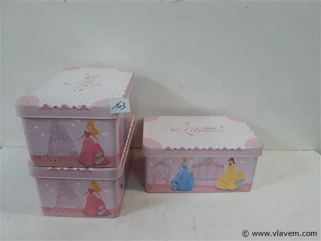 3 x opbergdoos curver princess 28x18x13 cm - afbeelding 1 van  2