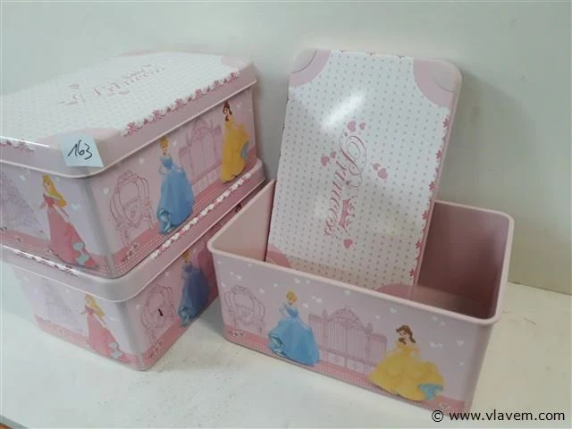 3 x opbergdoos curver princess 28x18x13 cm - afbeelding 2 van  2