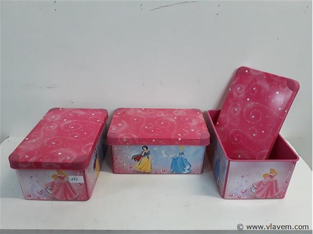 3 x opbergdoos curver princess 28x18x13 cm - afbeelding 1 van  2