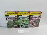 3 x organische meststof 1,25kg 1 x buxus 1 x hagen x hortensia