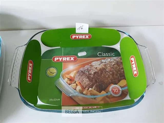 3 x ovenschotel pyrex glas 35x23 cm - afbeelding 2 van  2