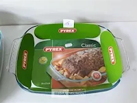 3 x ovenschotel pyrex glas 35x23 cm - afbeelding 2 van  2