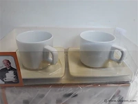 3 x piet huysentruyt koffietas 2 x tas + onderbord - afbeelding 2 van  2