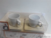 3 x piet huysentruyt koffietas 2 x tas + onderbord - afbeelding 2 van  2