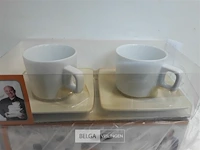 3 x piet huysentruyt koffietas 2 x tas + onderbord - afbeelding 3 van  3