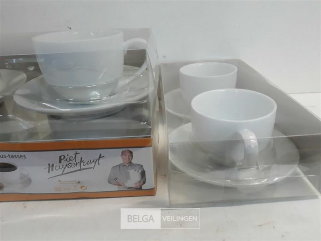 3 x piet huysentruyt koffietas 2 x tas + onderbord - afbeelding 3 van  3