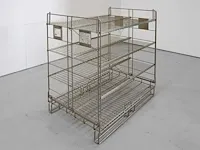 3 x plooibare draadcontainer met legborden lengte 1200 mm, diepte 800 mm , hoogte 1200 mm , occasie - afbeelding 4 van  4