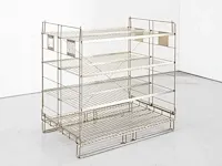3 x plooibare draadcontainer met legborden lengte 1200 mm diepte 800mm hoogte 1200mm occasie - afbeelding 1 van  4