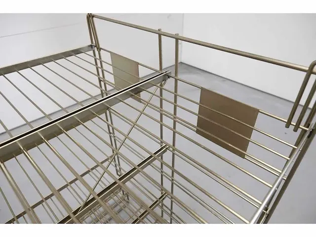 3 x plooibare draadcontainer met legborden lengte 1200 mm diepte 800mm hoogte 1200mm occasie - afbeelding 3 van  4