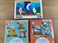 3 x puzzel - kinderen - afbeelding 2 van  2
