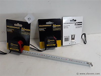 3 x rolmeter 3m met stop - afbeelding 1 van  2
