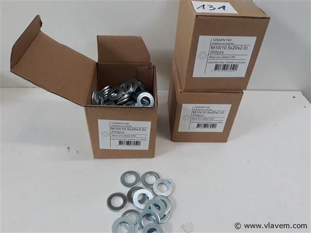 3 x rondellen verzinkt m 10 200 stuks - afbeelding 1 van  2