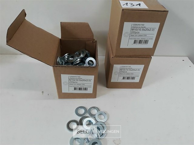 3 x rondellen verzinkt m 10 200 stuks - afbeelding 1 van  3