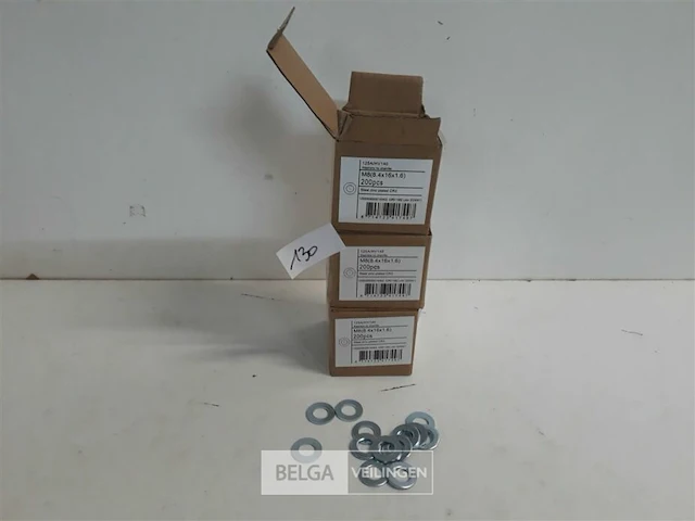 3 x rondellen verzinkt m 8 200 stuks - afbeelding 2 van  3