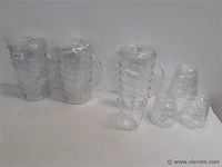 3 x schenkkan 1 l met 4 bekers - afbeelding 1 van  2