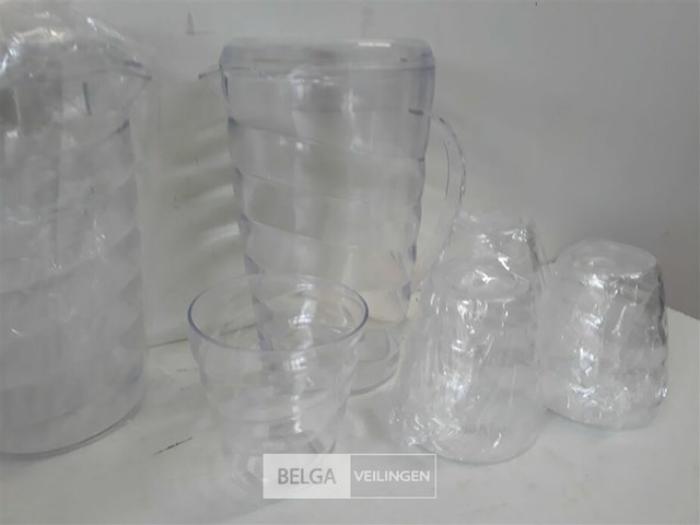 3 x schenkkan 1 l met 4 bekers - afbeelding 3 van  3