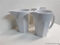 3 x schenkkan h 20 cm dia 13 cm hotel porselein - afbeelding 2 van  2