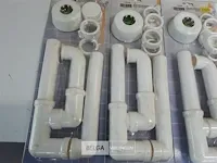 3 x sifon dubbel wit 32 mm - afbeelding 3 van  3