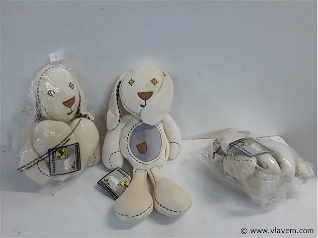 3 x sleepy bunny 40 cm - afbeelding 1 van  2