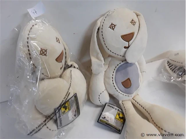 3 x sleepy bunny 40 cm - afbeelding 2 van  2