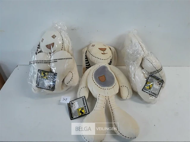 3 x sleepy bunny 40 cm - afbeelding 2 van  3