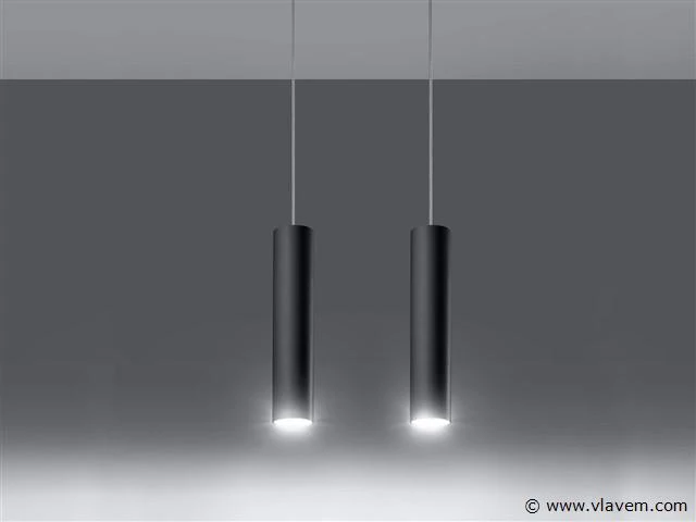 3 x solo yube design hanglamp zwart - afbeelding 1 van  4