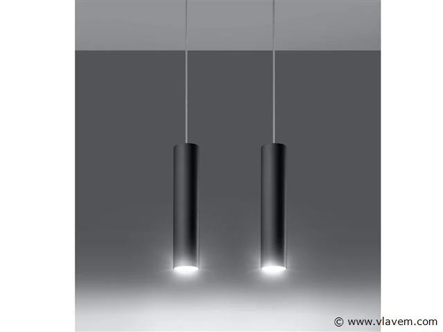 3 x solo yube design hanglamp zwart - afbeelding 2 van  4