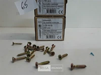 3 x spaanplaatvijs geel verzinkt 3x16 200 stuks - afbeelding 3 van  3
