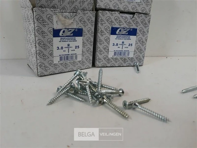 3 x spaanplaatvijzen 3,0 x 25 mm 200 stuks - afbeelding 3 van  3
