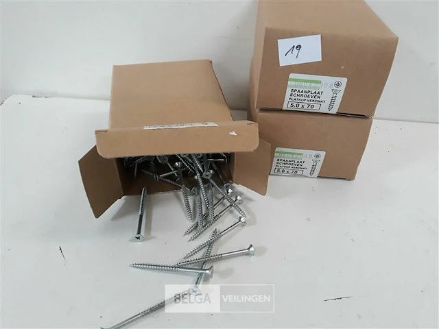 3 x spaanplaatvijzen 5 x 70 mm 200 stuks - afbeelding 1 van  3