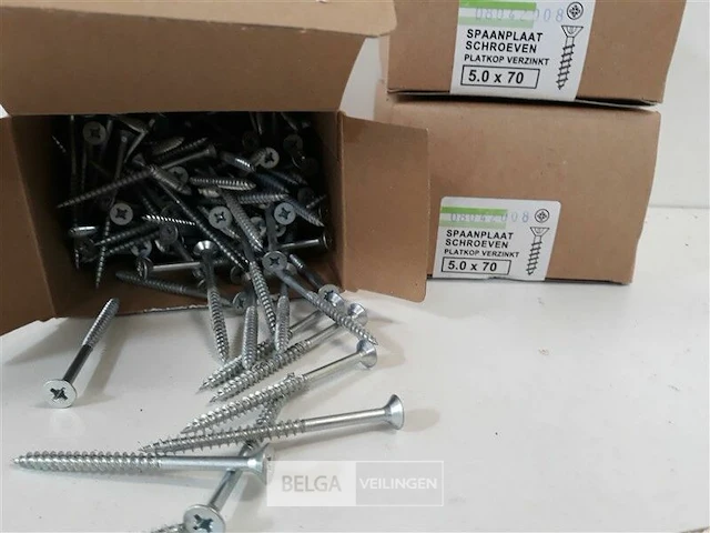 3 x spaanplaatvijzen 5 x 70 mm 200 stuks - afbeelding 3 van  3
