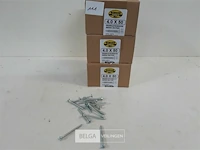 3 x spaanplaatvijzen verzinkt 4x50 mm 200 stuks - afbeelding 1 van  3