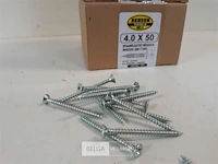 3 x spaanplaatvijzen verzinkt 4x50 mm 200 stuks - afbeelding 3 van  3